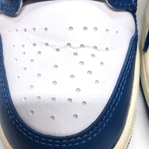 Womens AJ 1 Mid BQ6472-146 Blue/Red USED Creased/Tried on Size 5.5 No Box - Picture 11 of 12